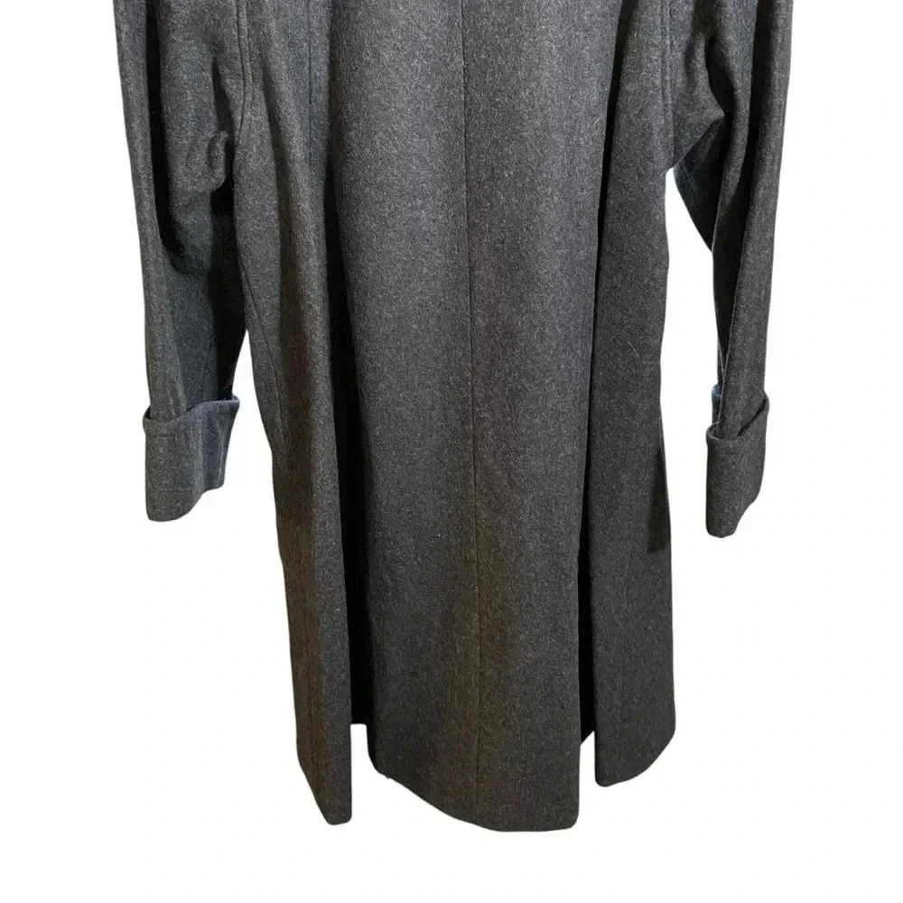 VGT JOFELD de Ball Valvet Women's Stand Collar Coat Front Buttons Black Size M - Picture 7 of 15